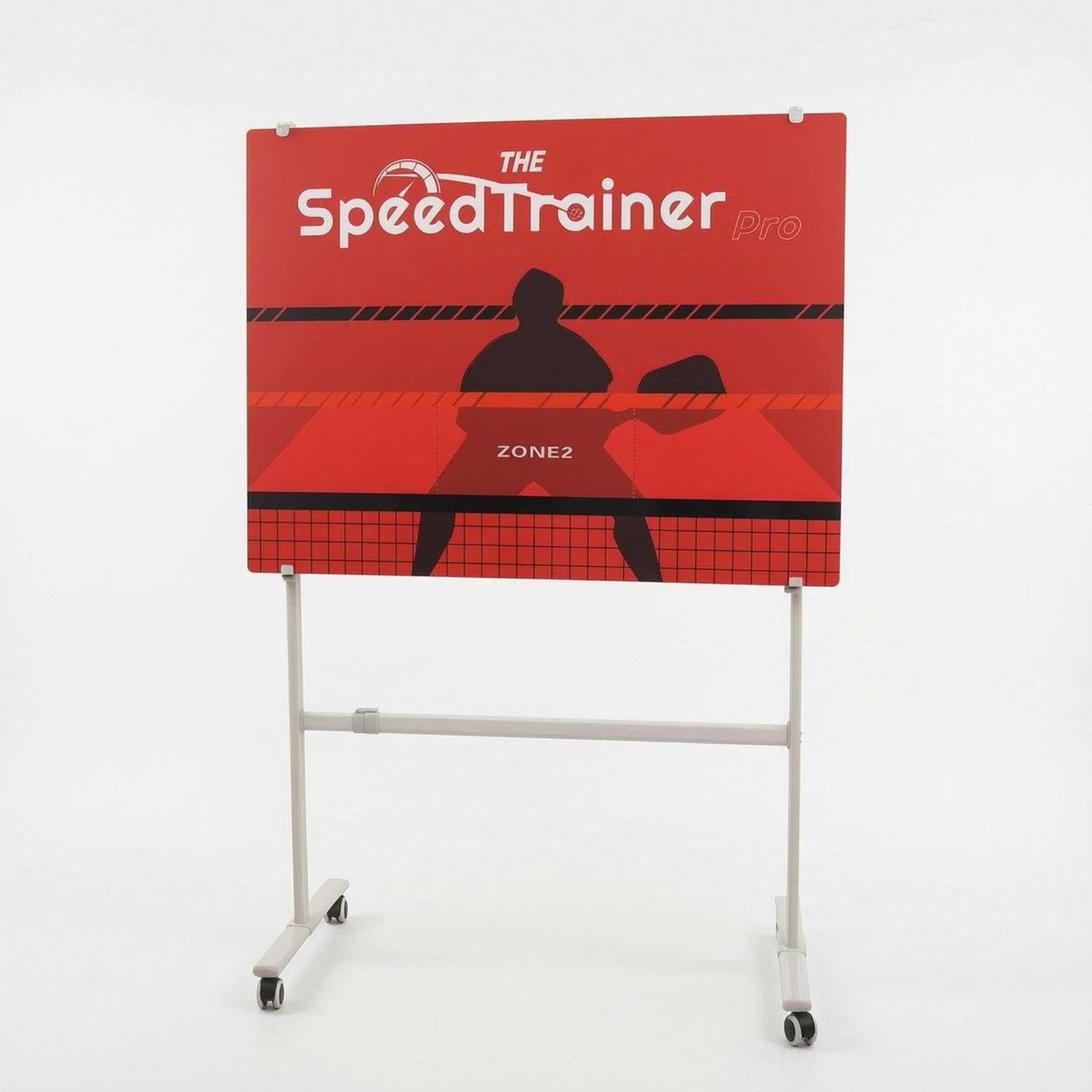 Pickleball Practice Board with Stand Freestanding Pickleball with Stand Portable for Beginners, Coaches, Backyards, Residential Courts, Associations Red 75x90-picture-16