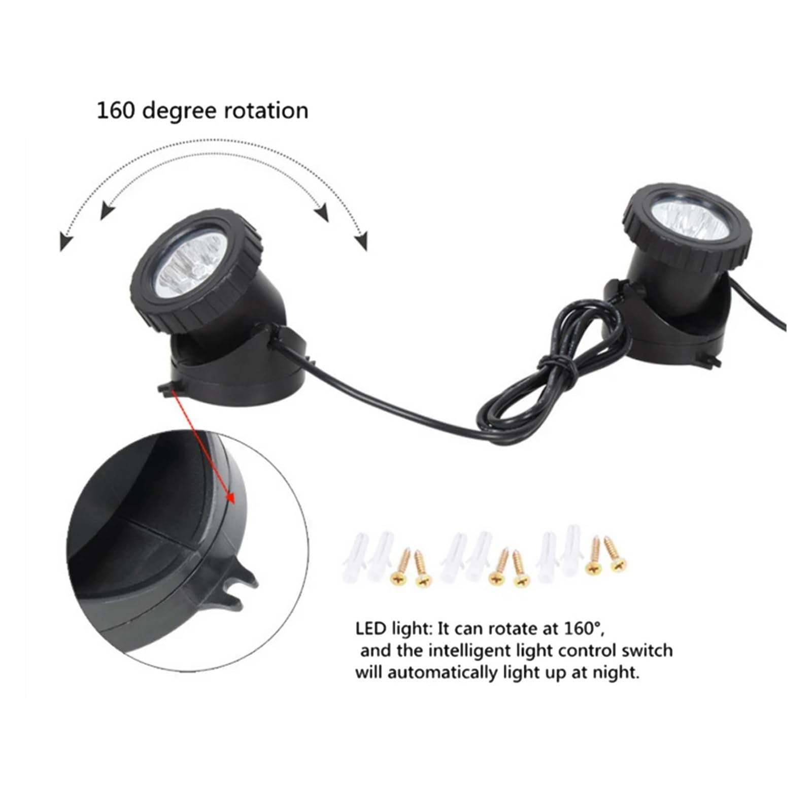 Lámpara LED Subacuática Solar RGB, Foco Cambiable IP68, Impermeable, Fuente De Piscina, Estanque, Acuario Crear Un Ambiente(2pcs RGB Lamp)
