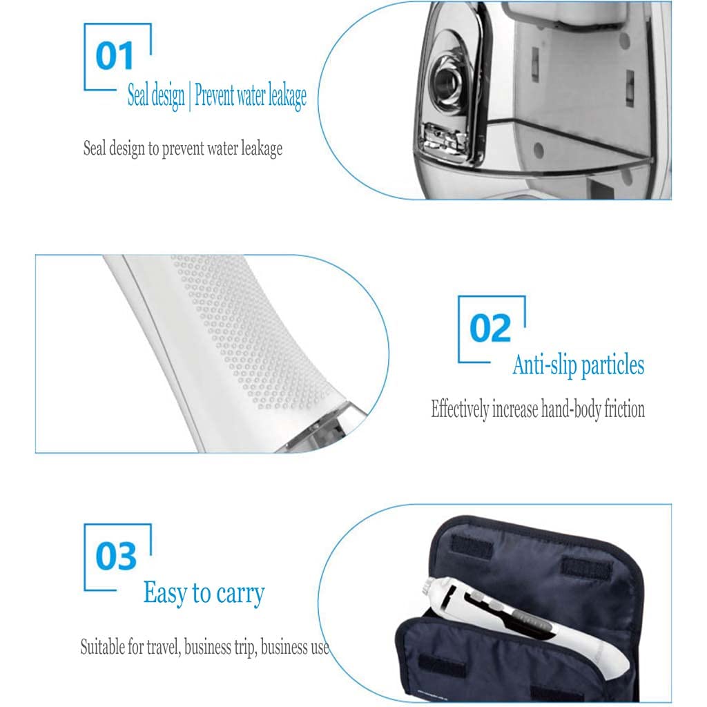 TJH Dispositivo Filo interdentale con 4 ugelli, Filo interdentale Portatile 5 modalità Acqua | Elettrodomestici Pulizia Dentale Dispositivo | 200ML Serbatoio Dentale Lavatrice Massaggio Gengive