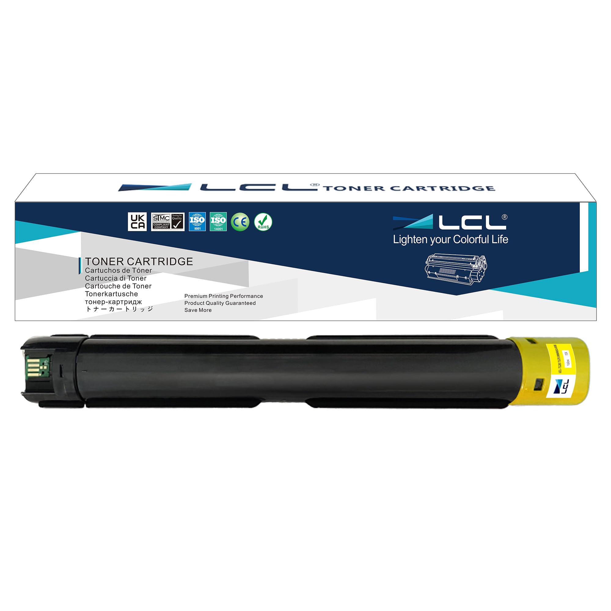 LCL Compatible Toner Cartridge Replacement for Xerox WorkCentre 7120 7125 7220 7220I 7225 7225I 006R0145 7120 7125 7220 7220I 7225 7225I Color Printer