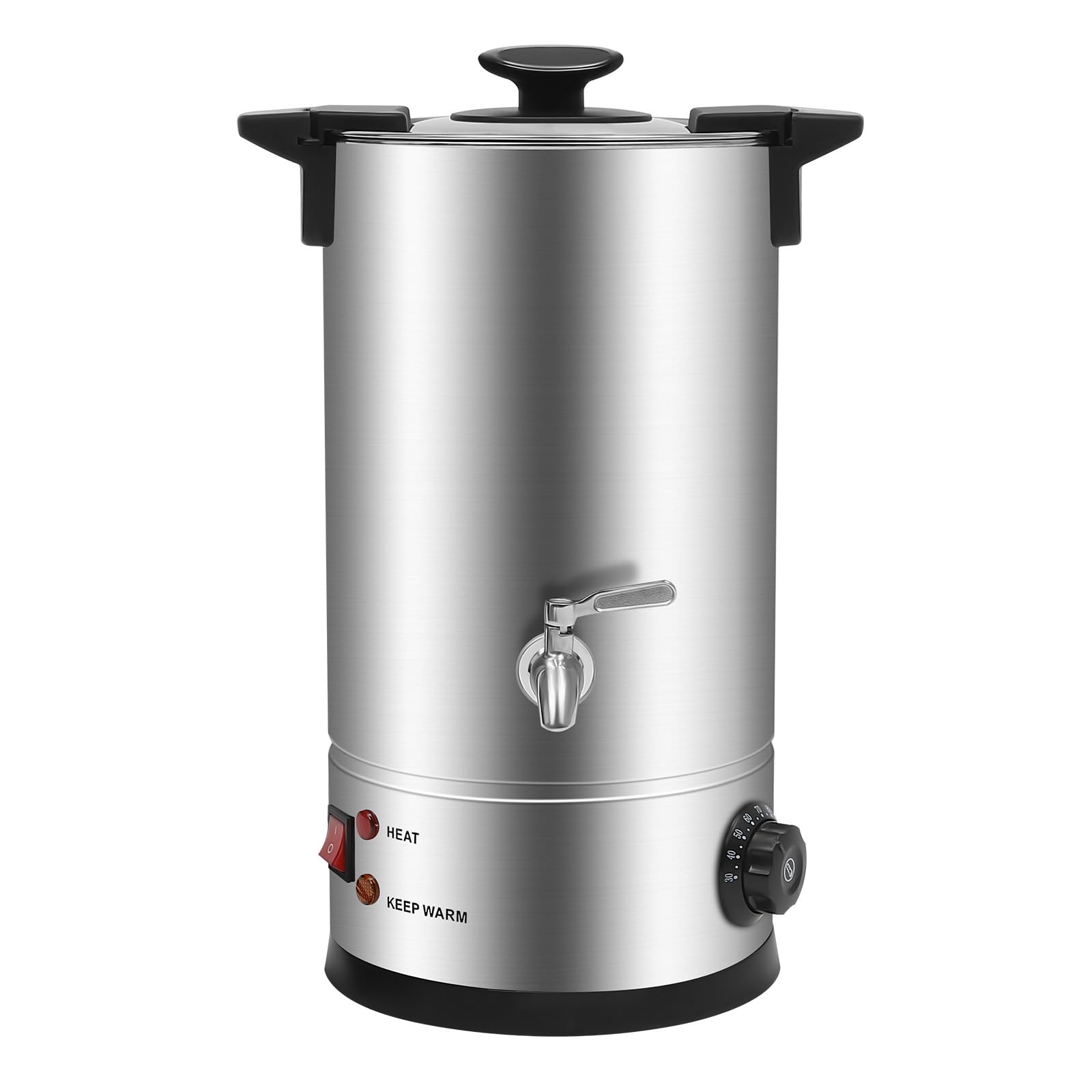 Fundidor eléctrico de cera de 10 l, de acero inoxidable con control de temperatura 30-110 °C, ideal para la fabricación de velas con cera de soja y cera de abejas, dispositivo profesional