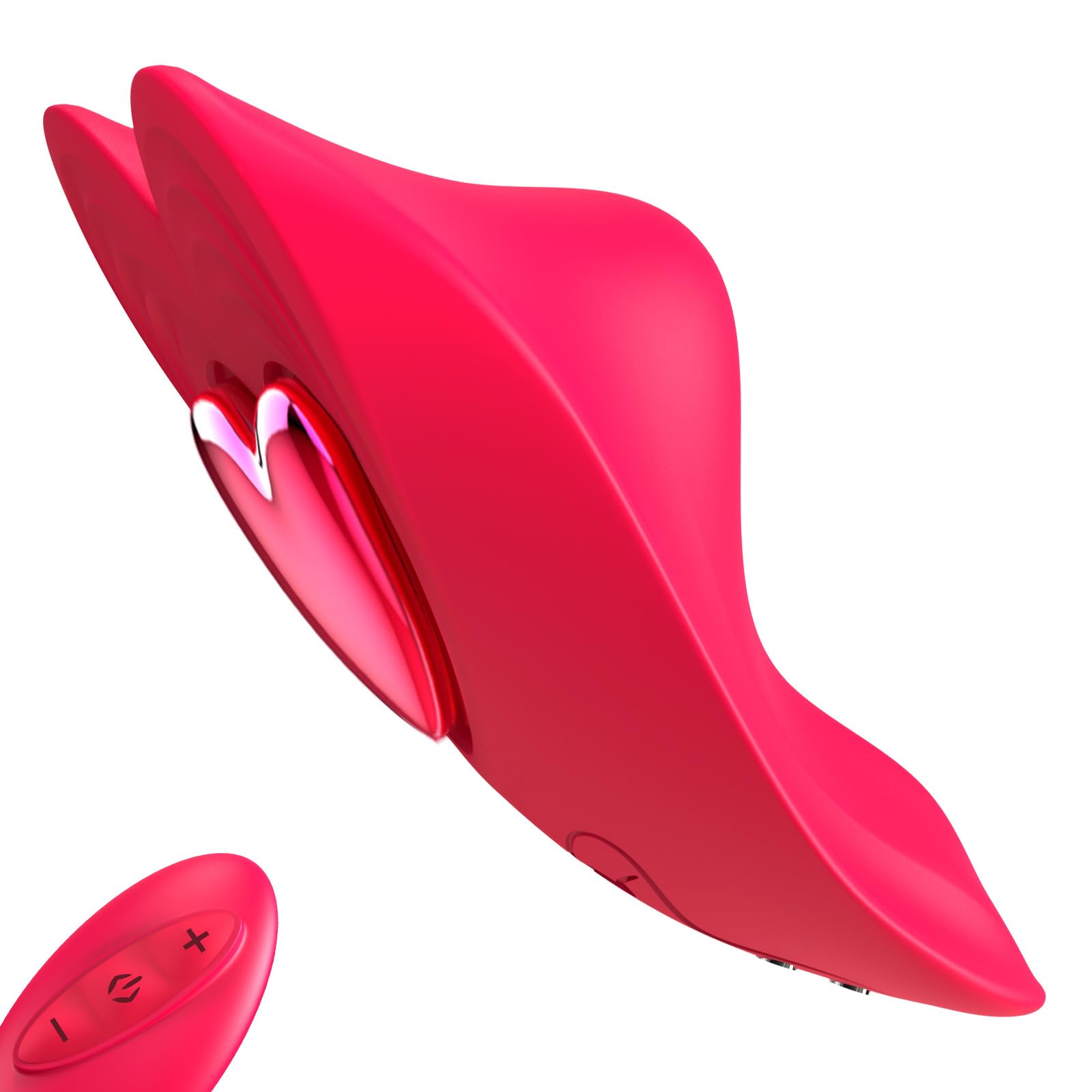 Ovetto Vibrante con Telecomando per Donna e Coppie, Vibratore Indossabile Controllabile tramite Cellulare con 10 Impostazioni di Vibrazione (Rosso)