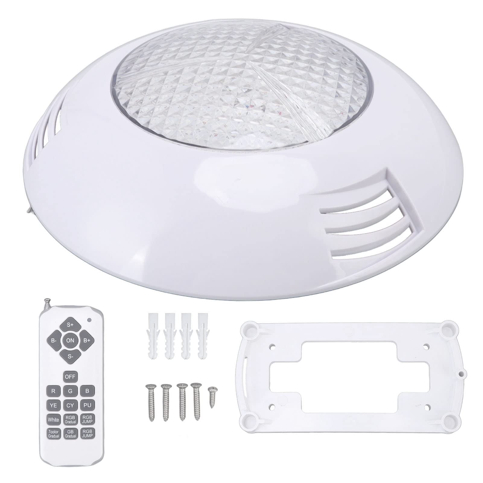 FTVOGUE Oświetlenie Basenowe LED, Oświetlenie Basenowe AC12V RGB 25W ABS