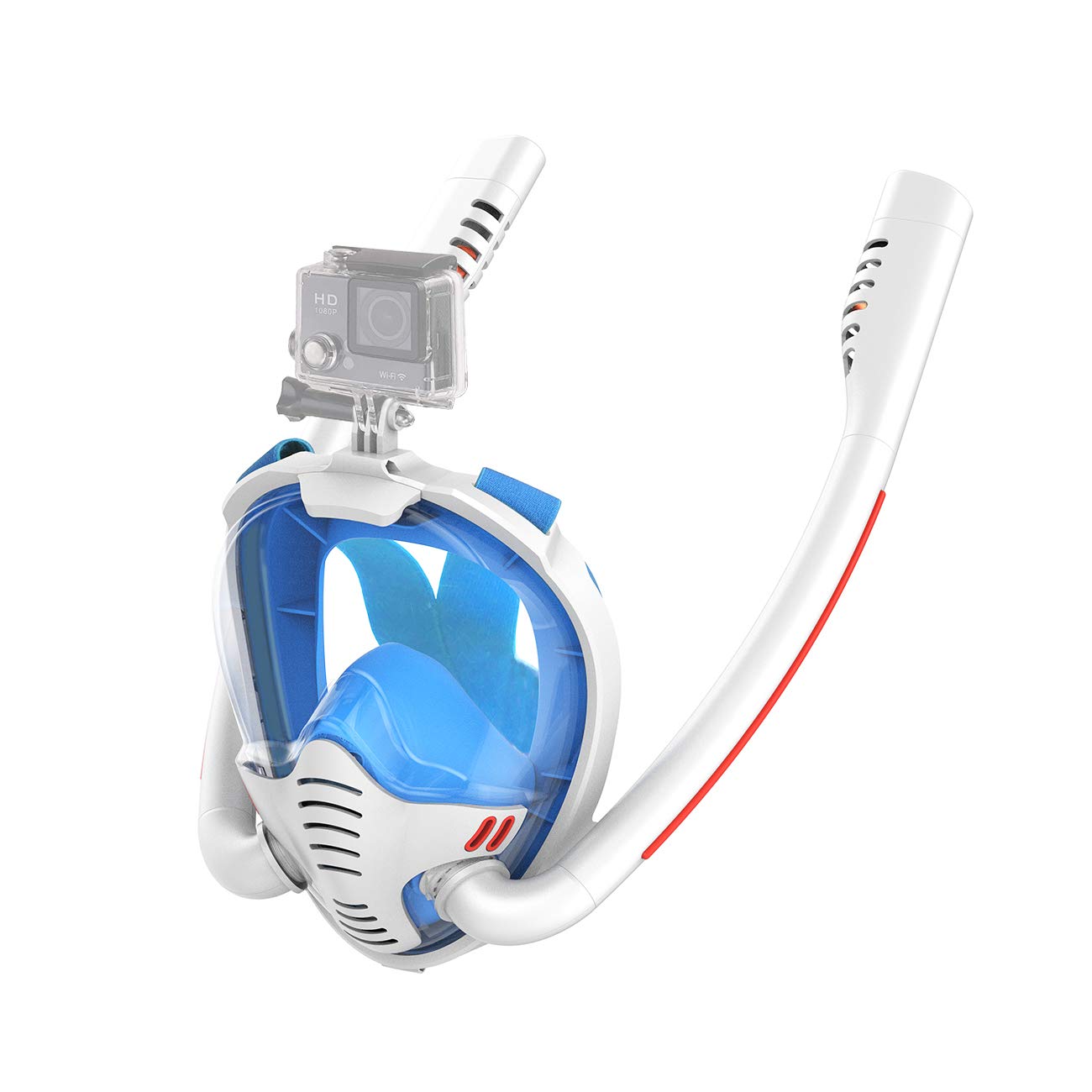 BAIGEWA Snorkel Mask for Adults with Safe Patented Easy Respiratory System,Anti-Fog Anti-Leak Safety Diving Mask180°Panoramic Sea View Snorkeling Mask, Anti-Fog Anti-Leak Safety Diving Mask