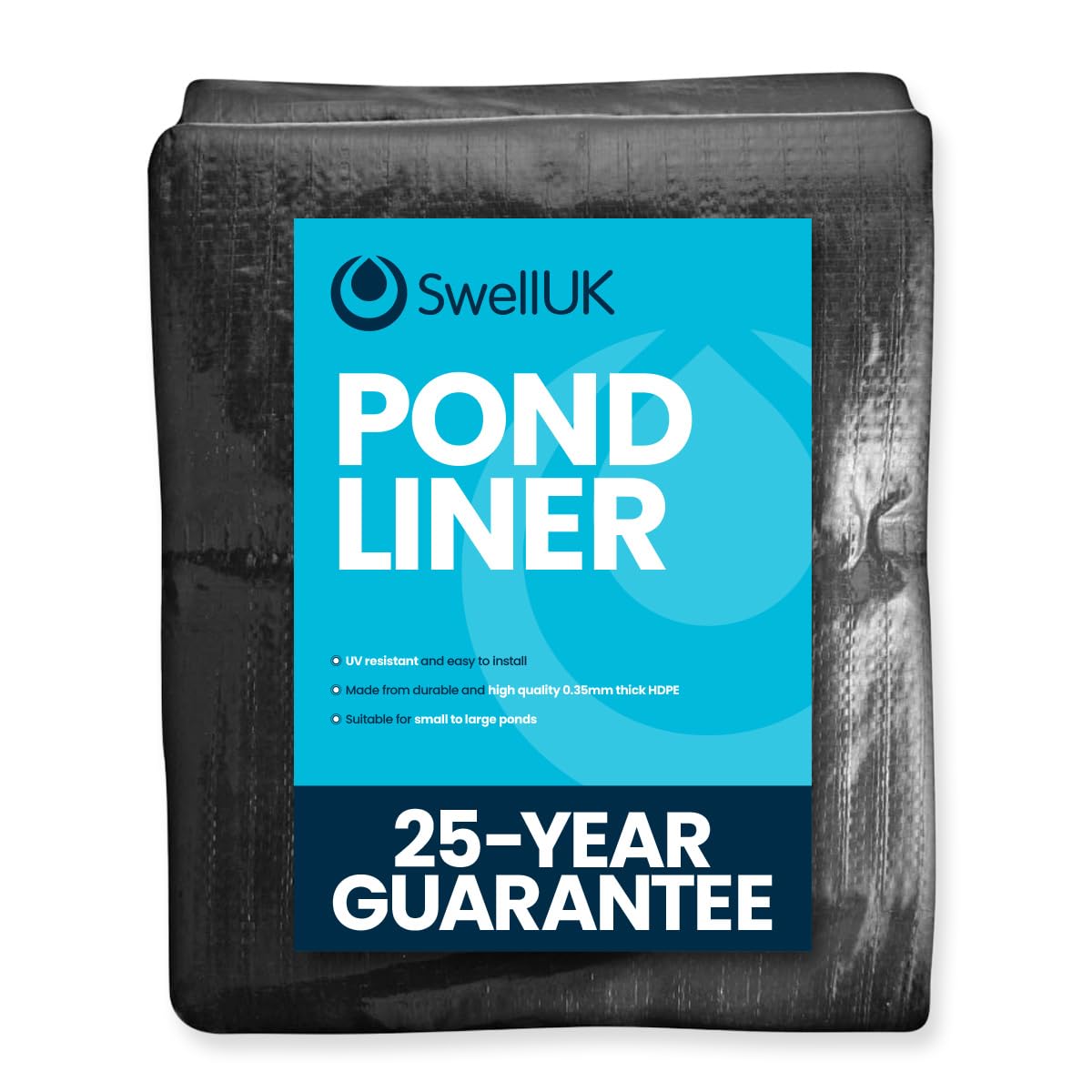 Swell UK 2.5m x 2.5m Pond Liner | 25 Year Guarantee | HDPE | UV Resistant | Garden Fish Ponds — view 33