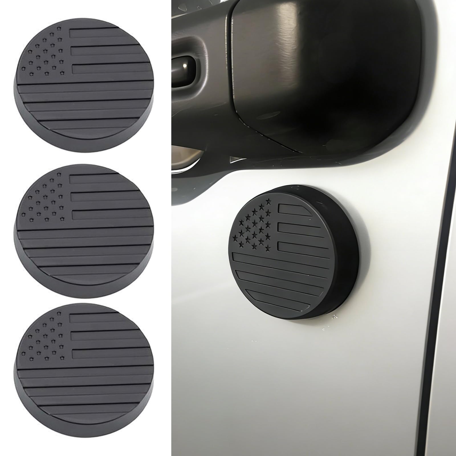 Amazon.com: 3Pcs USA Flag Keyhole Door Lock Covers for Jeep