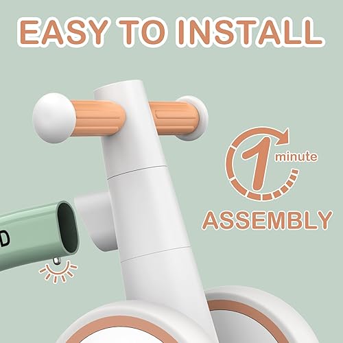 Miniatura 3 de SEREED Colorful Lighting - Bicicleta de equilibrio para bebés, juguetes para niños de 1 año, bicicleta de equilibrio para niños de 12 a 24 meses con