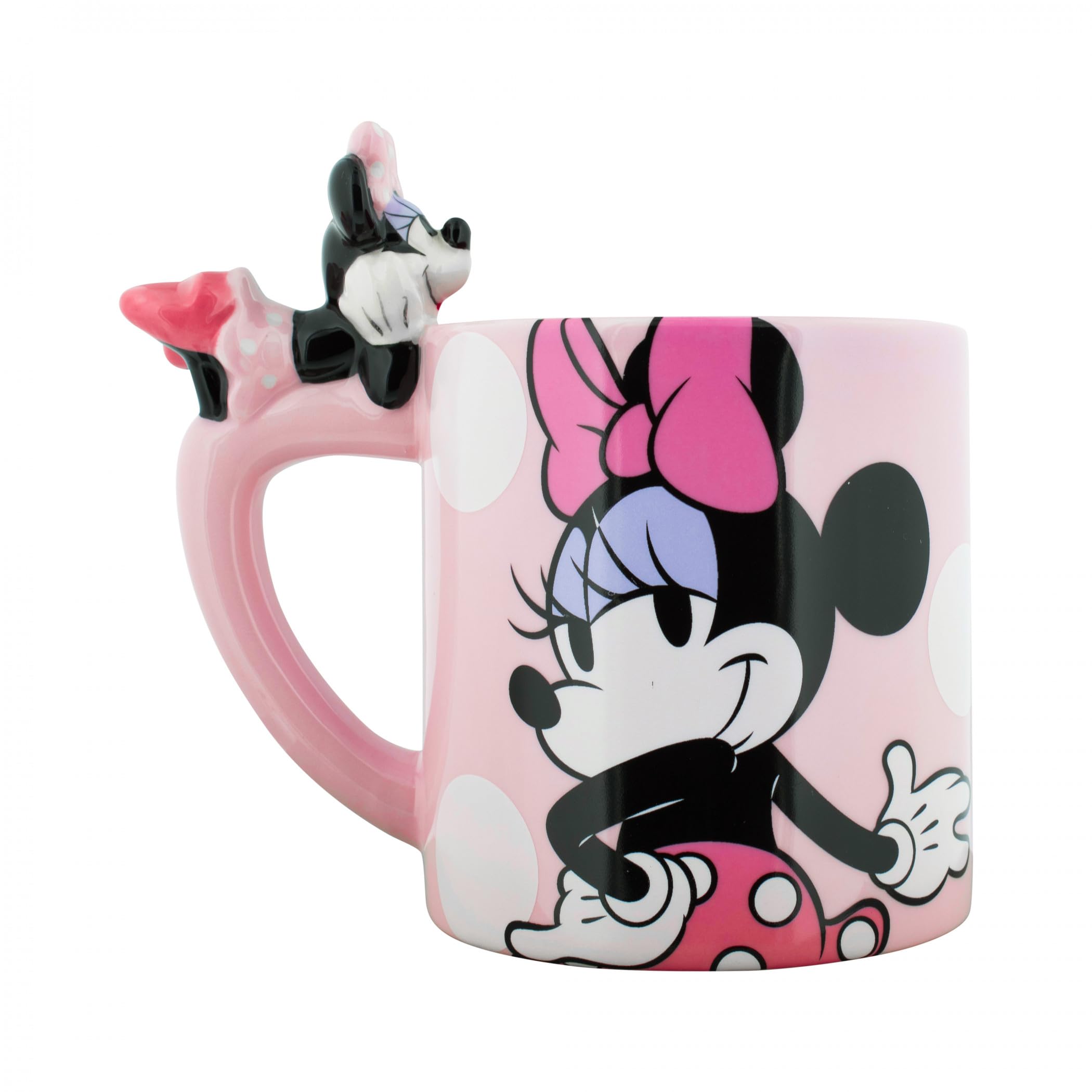 Amazon.com: Jerry Leigh Minnie Mouse 17oz Mug with Sculpted Minnie
