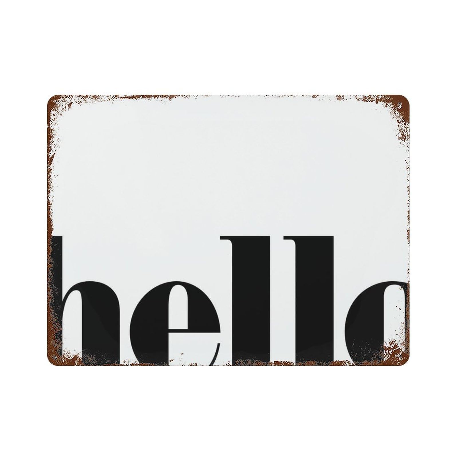 xiaoxiaoshen Hello Prints, Hello, Hi Posters,welcome, Entryway, Signs, Decor, Wall Decor Art Metal Tin Poster Modern Home Decor Art Home Bar Shop Decorations Vintage Sign 30x40cm