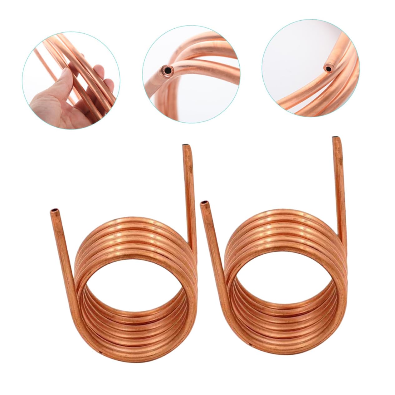 OUNONA 2pcs Copper Air Conditioner and Freezer Tubing Refrigeration Coil Soft High Temp