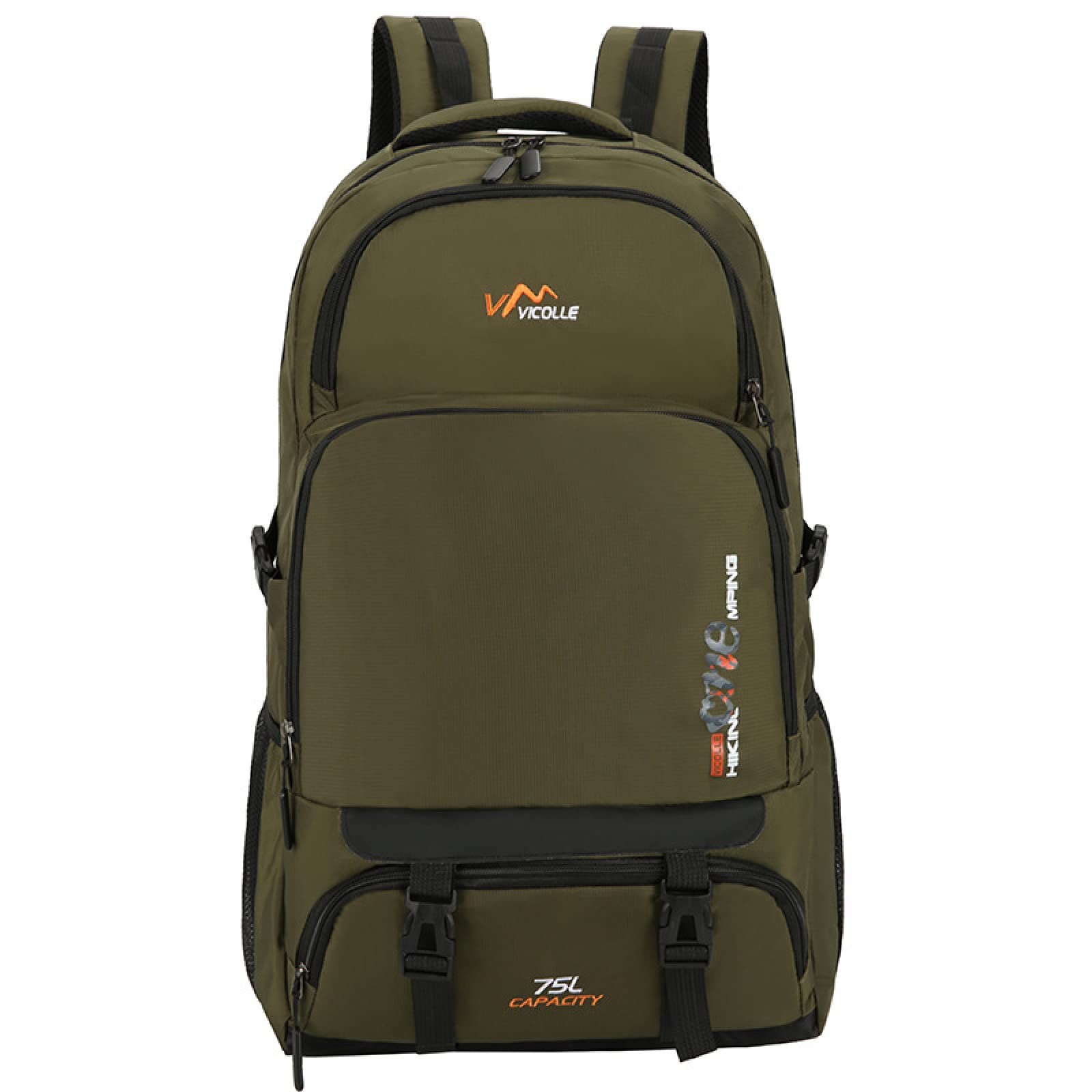 Zaino da viaggio unisex impermeabile da 75 litri Borsa sportiva Zaino da escursionismo all'aperto Zaino da campeggio per alpinismo