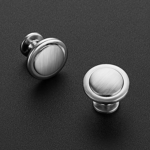 Image of Ravinte 30 Pack 1-1 /4 inch Kitchen Cabinet Knobs Dresser Drawer Brushed Nickel Zinc Pulls Door Handles for Drawers