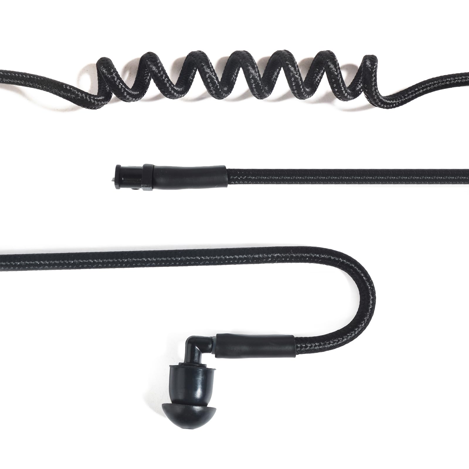 UAYESOK Tubo acústico de Aire de Repuesto de Bobina de Nailon para Auriculares de Radio de Dos vías Motorola Kenwood Baofeng Walkie Talkie Kit de vigilancia (Negro) — view 2