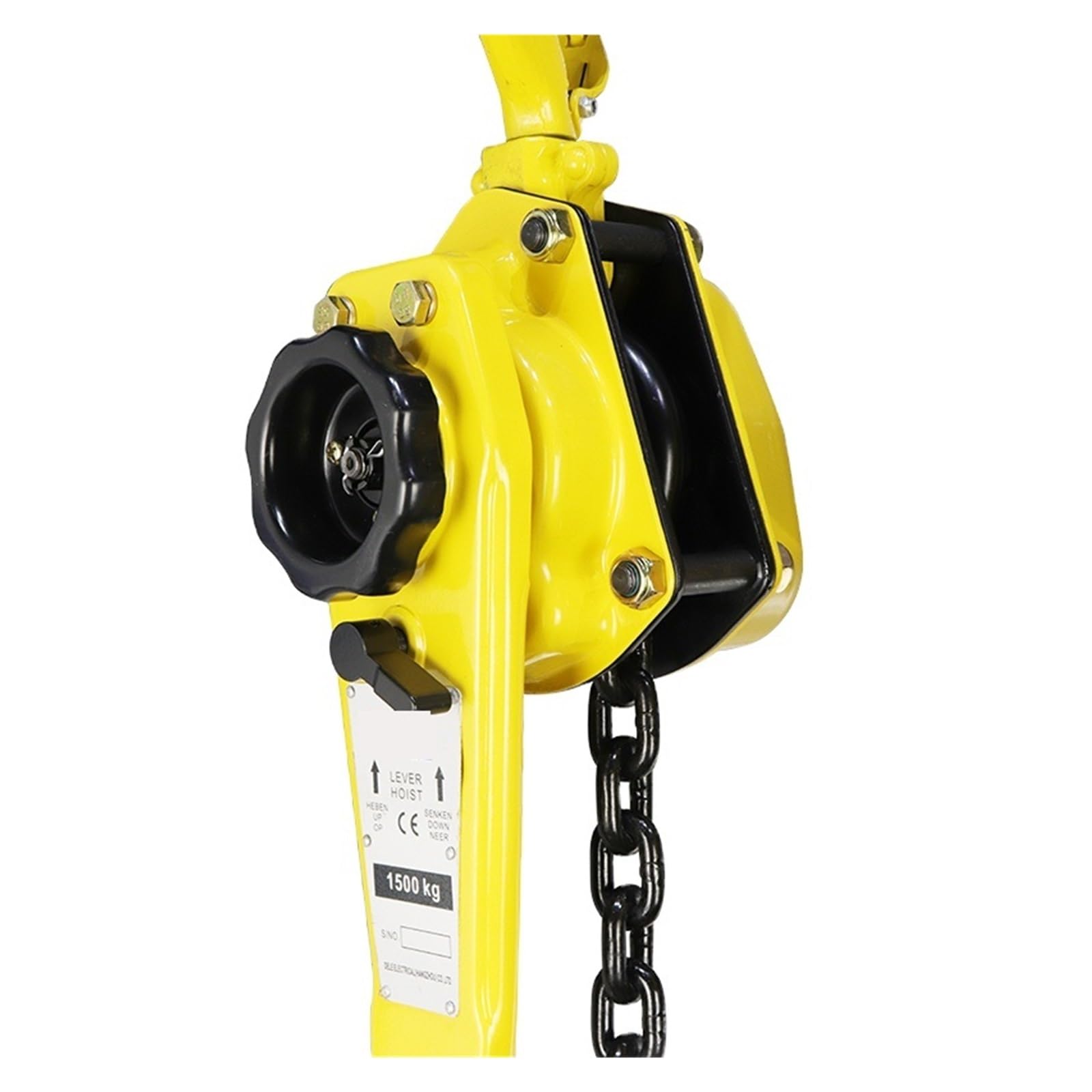 Paranco a Leva Manuale 0.5T Paranco a Catena VA-B Mini estrattore Ascensore G80 Paranco a cricchetto a Catena con Gancio Officina Portatile