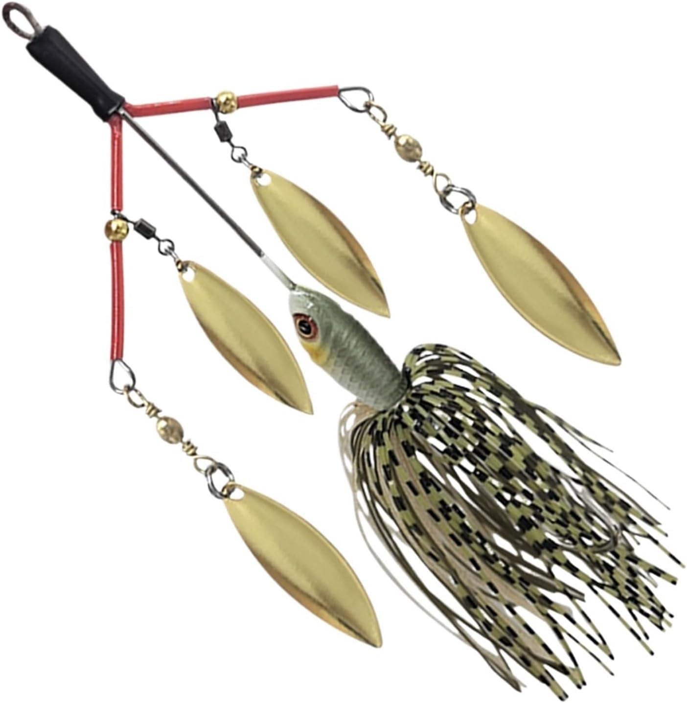 Spinner Baits 8pcs 27G Fishing Lure Chatter Bait Spinnerbait Multirota Spinners Spoon for Pike Peche Tackle Metal Sequins for Fishing