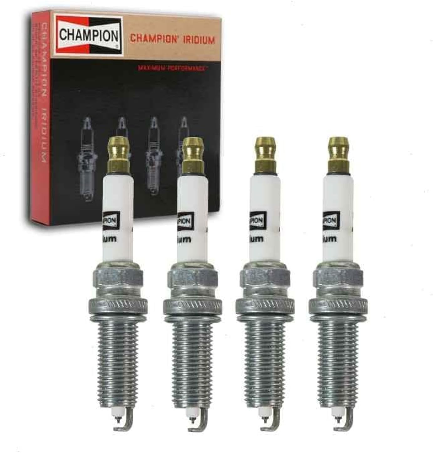 4 pc Champion Iridium Spark Plugs compatible with Nissan Altima 2.5L L4 2007-2012