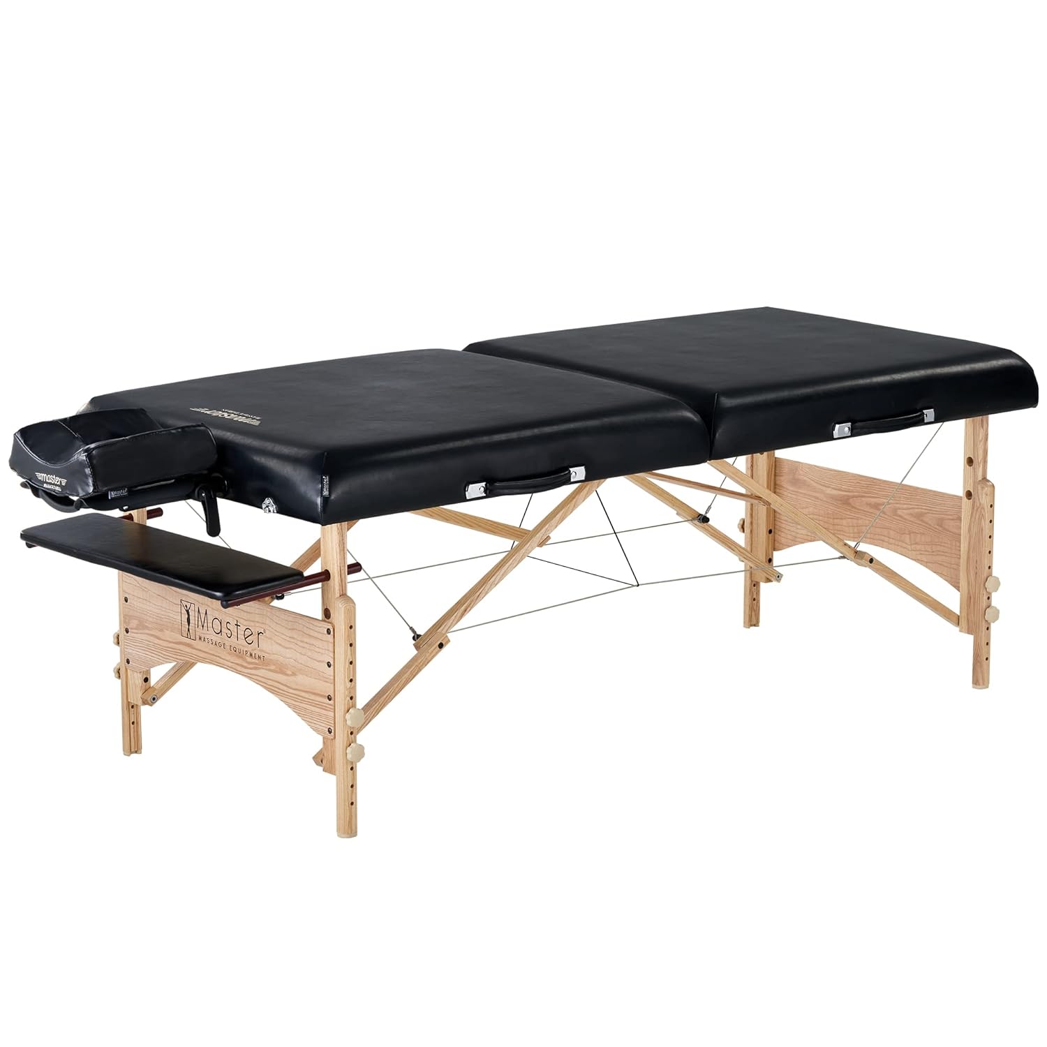 Master Massage Gibraltar Olympic LX Portable Massage Table Extra Wide for Larger Clients - Supports Weight Up to 800lbs - Tattoo Spa Salon Facial Beauty Bed, Lash Tables, 32" Width, Black