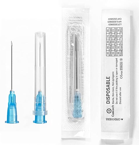 Miniatura 6 de 23G-1 pulgada 100 piezas agujas de jeringa de calibre 18 16G 20G 21G 22G 23G 27G 30G 32G 25 agujas de calibre 1 pulgada 58 pulgadas 12 pulgadas