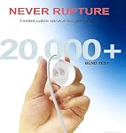 2Pack 6mm Magnetic Replacement Charger Cable with 2 Dots,Rlissfiose 2.65ft(80cm) USB-A & USB-C Charging Port Set to Magnetic Cord for Rose Charger Toys,Massagers, Cleansers Electronics (Round-6MM)