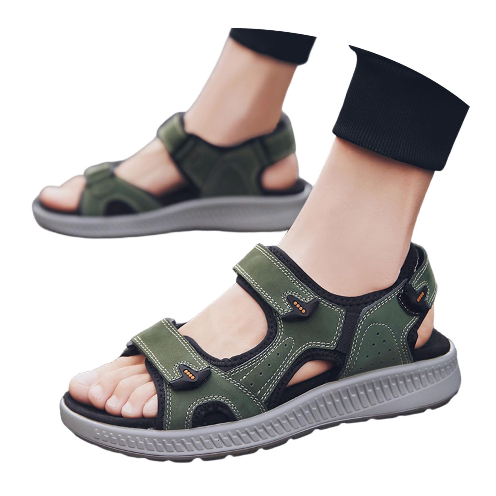 Sandali estivi da donna, antiscivolo, ortopedici, leggeri, morbidi, con suola in gomma, sandali sportivi, scarpe estive, pantofole per attività all'aria aperta, sandali sportivi