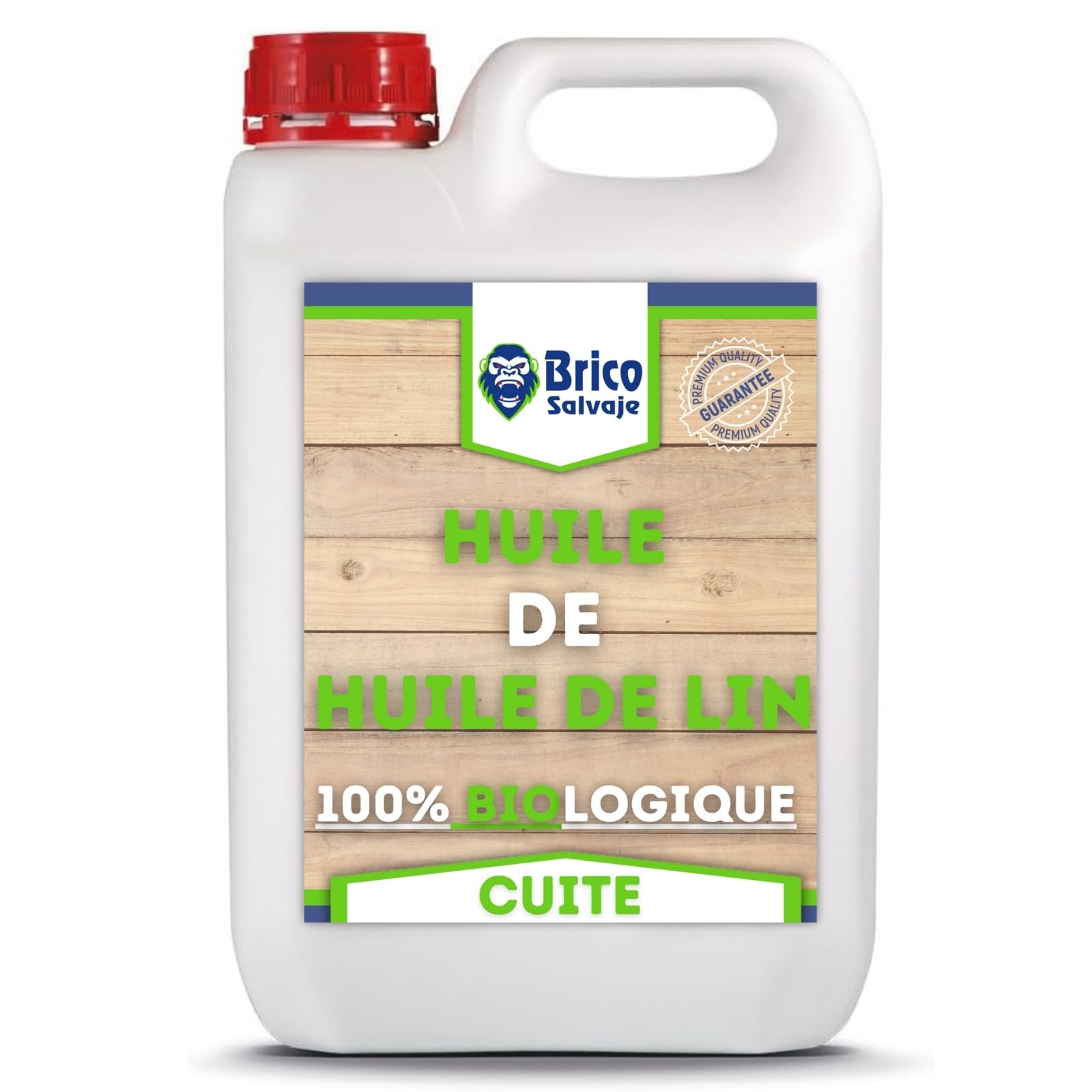 Huile de lin pour bois cuit hydrofuge et protectrice pour tuiles 1 litre
