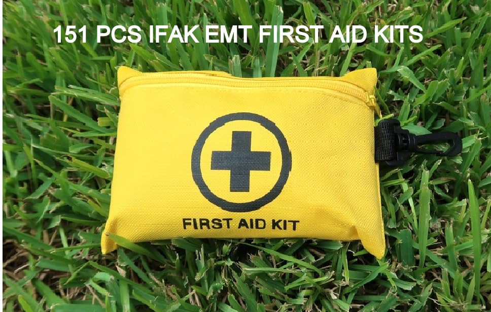 Galaxy 251 Pcs First Aid Kits for Survival Emergency Trauma Military Combat Tactical Medical Hunting Camping Hiking IFAK EMT Bag (__151 Pcs Mini First Aid Kits)