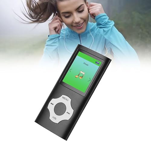Miniatura 9 de Reproductor de MP3, reproductor de música MP3 con tarjeta SD de memoria de 32 GB, pantalla LCD digital clásica delgada de 1.8 pulgadas, reproductor