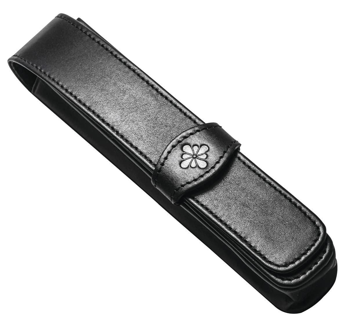 DIPLOMAT - Lederhülle Stifte - 1 bis 4 Stifte - Schick und Elegant - Langlebig - Schwarz