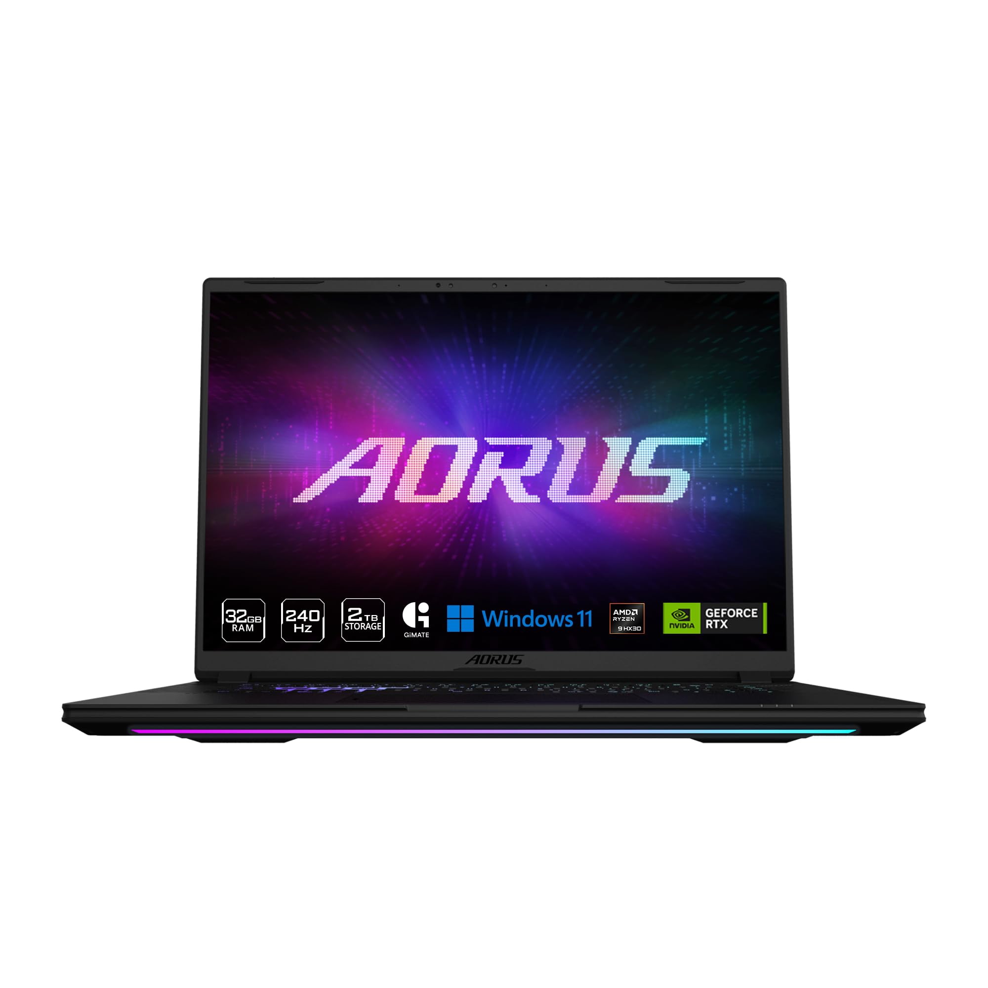 GIGABYTE - AORUS Master 16 GEN 2 Gaming Laptop - 240Hz 2560x1600 WQXGA - NVIDIA® GeForce RTX™ 5090 Laptop GPU - AMD Ryzen 9 9955HX3D - 2TB SSD - 32GB DDR5 RAM - Win11 Home AD - 5-Degree Black