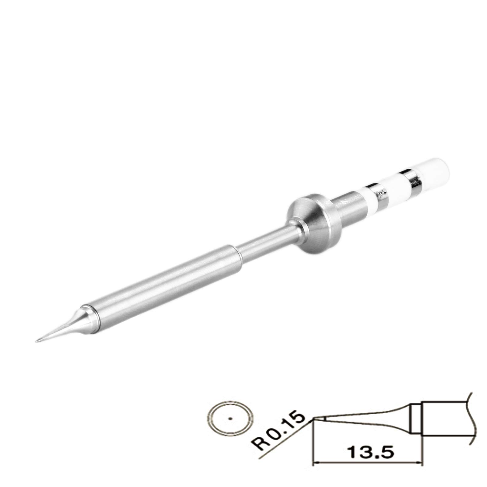 Yetaha Punta per saldatore TS100 (TS-ILS1), Mini punte per saldatore in acciaio inossidabile, punte di ricambio originali per saldatore digitale TS100