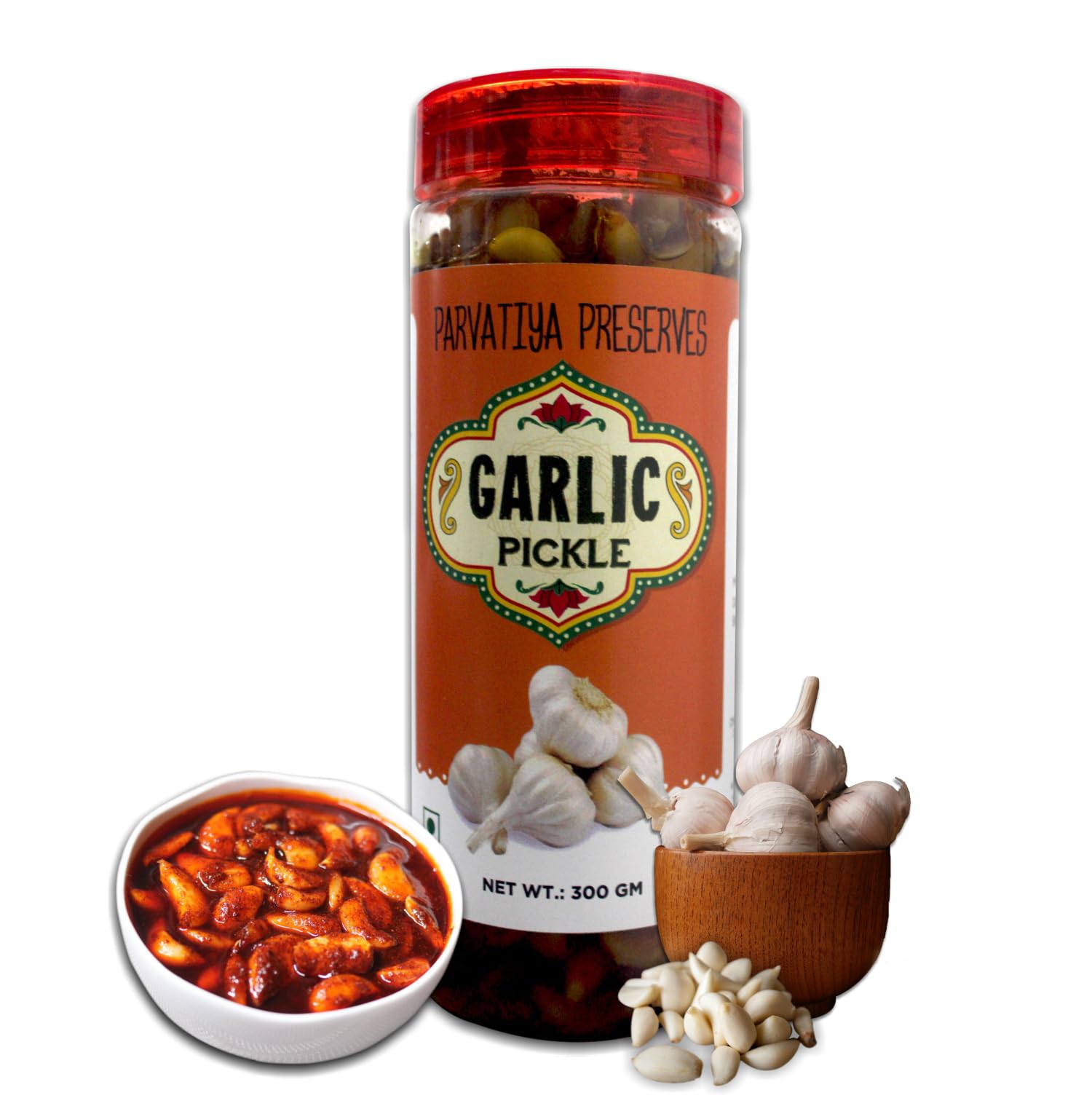 Parvatiya Preserves Garlic Pickles, 300 gm, Handcrafted with Zero Preservatives, No Artificial Colors and Flavors (B0CM24JHFF) Amazon Price History, Amazon Price Tracker
