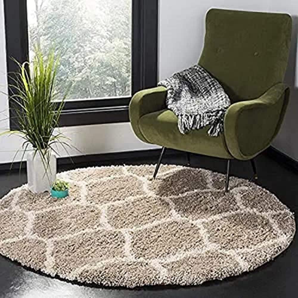 FR Creations Modern Round Shaggy Carpets |Bedside Runner| Rugs for Hall, Offices, Kitchens, Bedroom, Living Room and Cabins (6x6 Feet)-Multicolor (B09LHFP4NG) Amazon Price History, Amazon Price Tracker