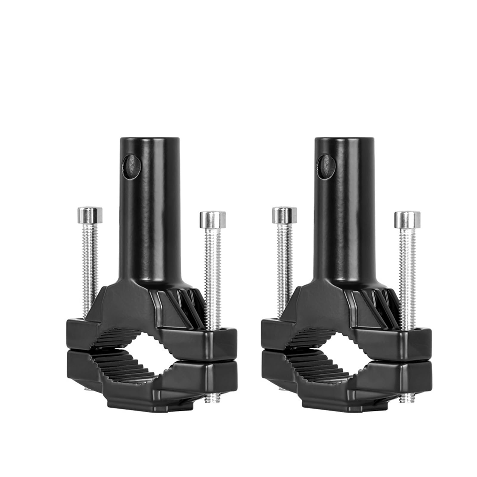 Light Tube Clamp Universal Motorcycle Headlight Bracket Modified Bumper Spotlight Extension Pole Frame Moto Parts Accessories(2PCs)