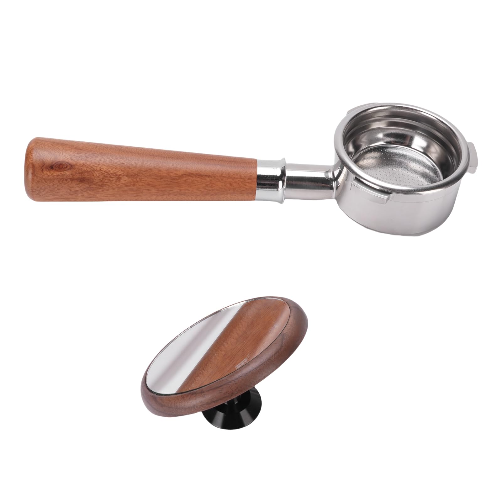 Kaffee-Siebträger, 58 Mm, Universell, ohne, mit Doppeltassen-Filterkorb für Kaffeeliebhaber und Baristas, Stilvolles Design