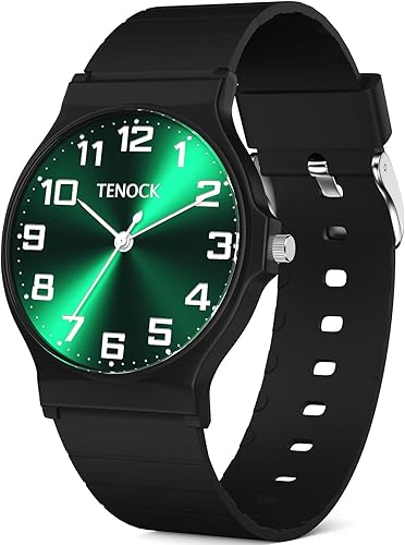 Reloj analógico para niños y niñas, resistente al agua hasta 30M, reloj deportivo para niños, fácil de leer, con esfera fina, correa suave, para