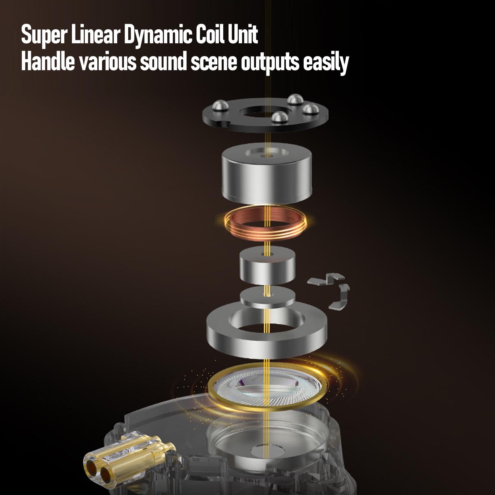 Luocute Auricolari da Gioco USB C, Auricolari Cablati HiFi con Cavo Staccabile a 2 Pin Microfono Integrato, Driver Ibridi 1BA+1DD Nelle Orecchie Cuffie per Smartphone Tablet
