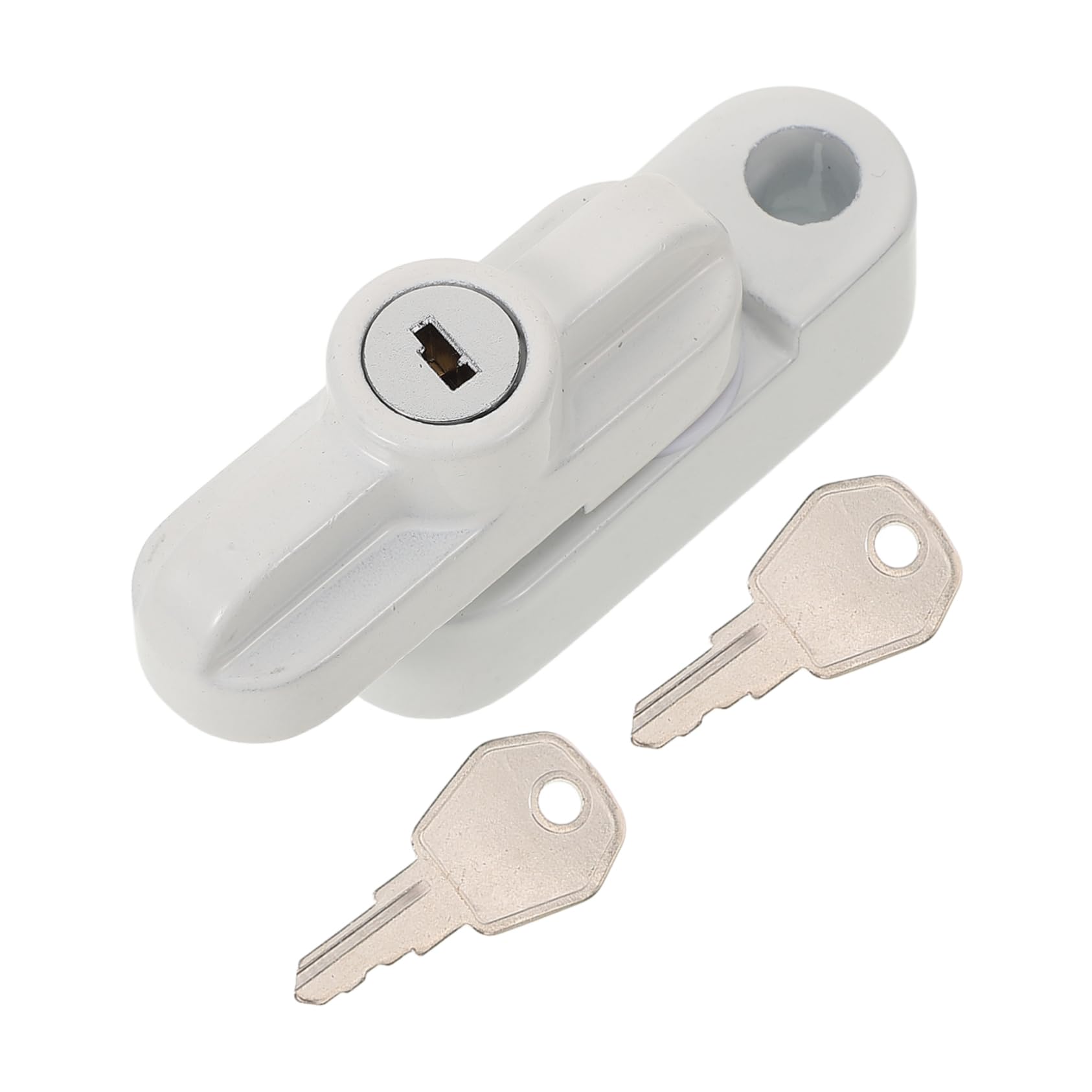 5 Ensembles serrures de châssis de fenêtre pour enfant loquet serrures de fenêtre en métal serrures de fenêtre de remplacement alliage d'aluminium blanche