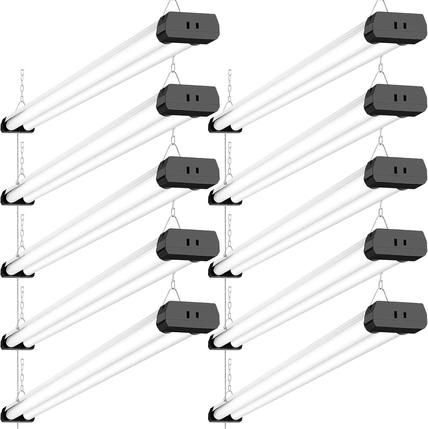 OOOLED 10 Pack LED Shop Light 4FT, 42W 4500LM 6500K Super Bright White