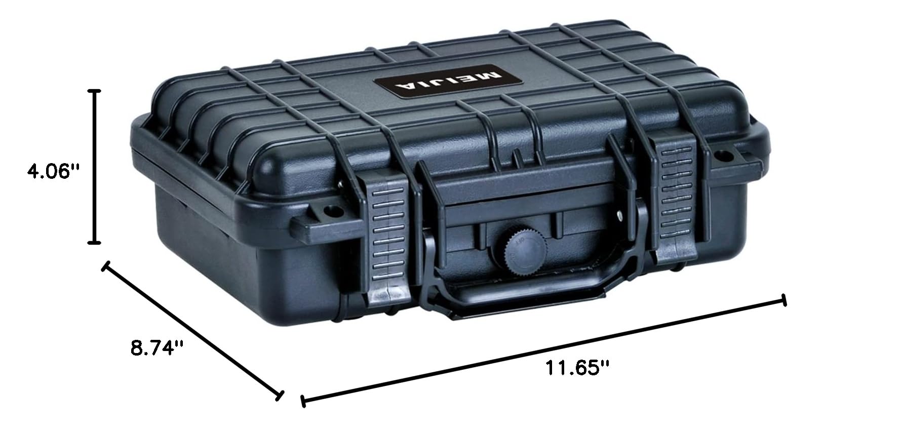 MEIJIA Portable All Weather Waterproof Protective Hard Case, Small Camera Case,Dry Case with Customizable Foam,Fit Use of Drones, Camera,Equipments, 11.65 ”x8.35”x3.78” — Amazon image 10