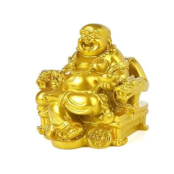 金運布袋さん、大理石土台付き 金運布袋さん、大理石土台付き 金運布袋さん、大理石土台付き 金運