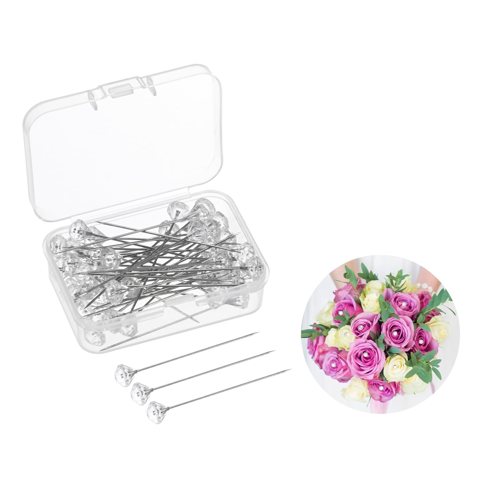 M METERXITY 50-Pack Corsage Boutonnieres Pins