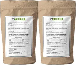 WVegan BCAA em Pó, Sabor Limão, Suplemento Aminoácidos Essenciais Vegano, 1kg, com L-Leucina, L-Valina, L-Isoleucina, Sem Glúten, para Adultos Acima de 19 Anos