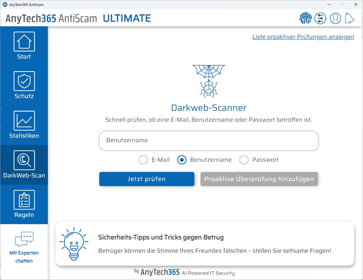 AnyTech365 AntiScam Ultimate | Kompatibel mit Windows| 1Gerät | 1 Jahr | Setzen Sie sich vor Betrug zur Wehr | Aktivierungscode per E-Mail [software_key_card]