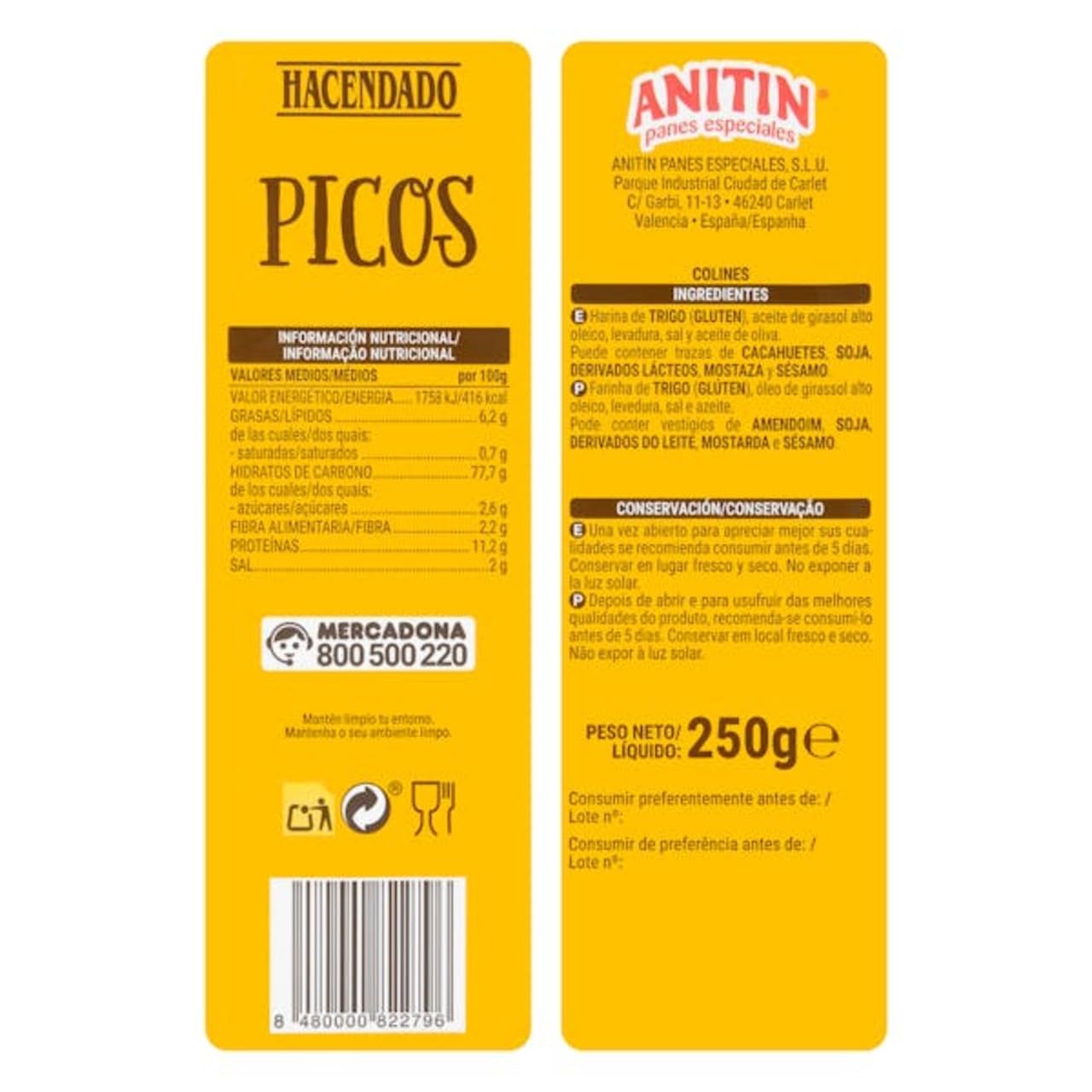 Picos Brotgebäck 8er-Pack