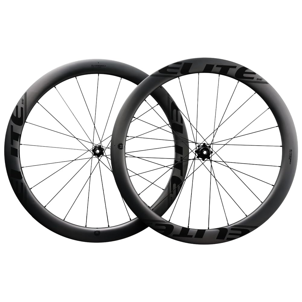 ELITEWHEELS ENT 3.0 Disc Carbon Wheelset 700c Tubeless Ready S&S Steel/Ceramic Bearing Pi…