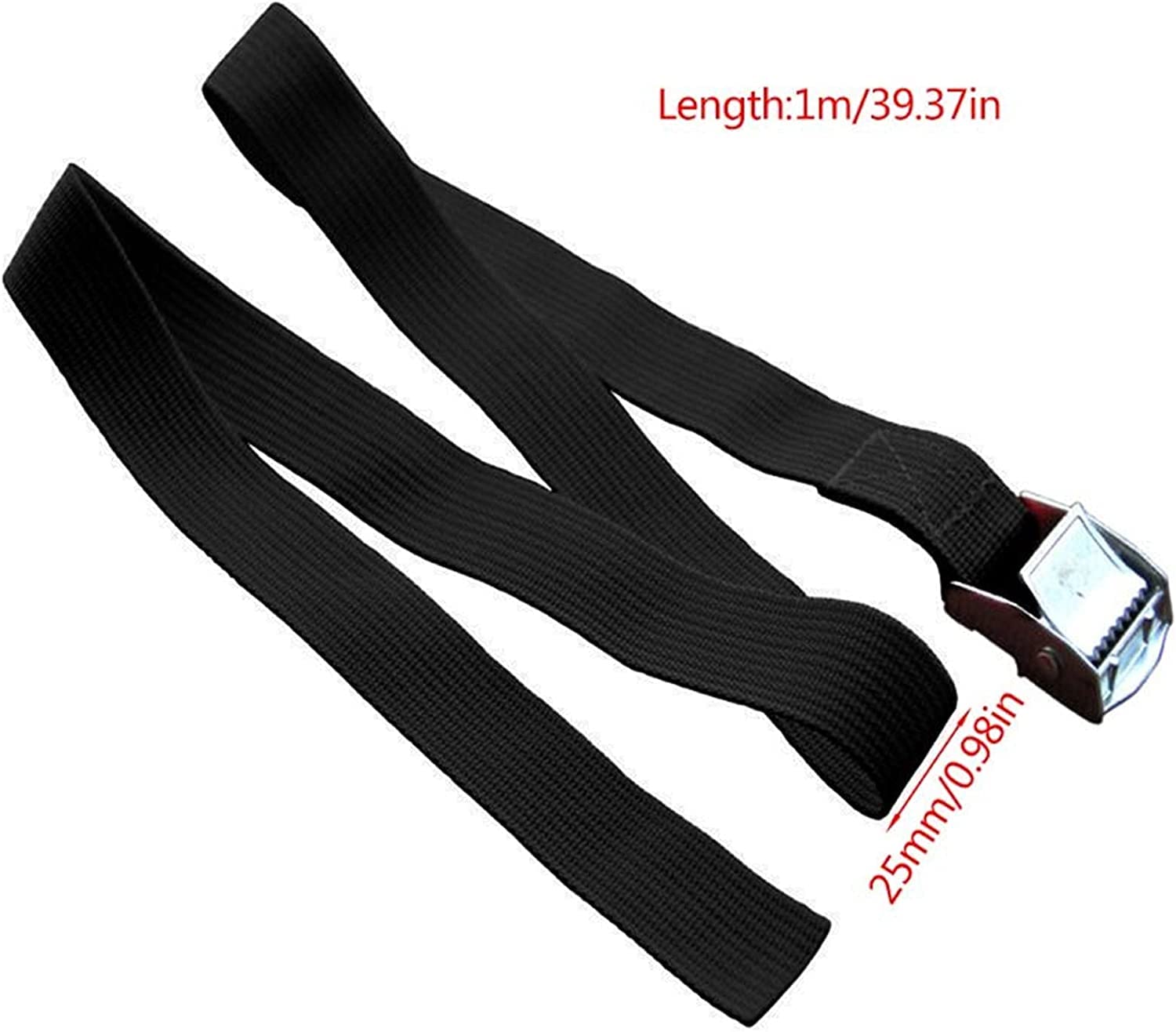 Cinghie di ancoraggio, Cinghie di ancoraggio, Cinghie di ancoraggio 1M Cinghie di ancoraggio con fibbia Cinghie di carico for auto Moto Bici con fibbia in metallo Corda di traino Cintura a cricchetto