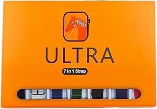 Generic Smart Ultra 7 in 1 Orange Smartwatch 2.01 inch Display 49mm Smart Watch Support Phone Calls/Wireless Charging/Always On Oclock