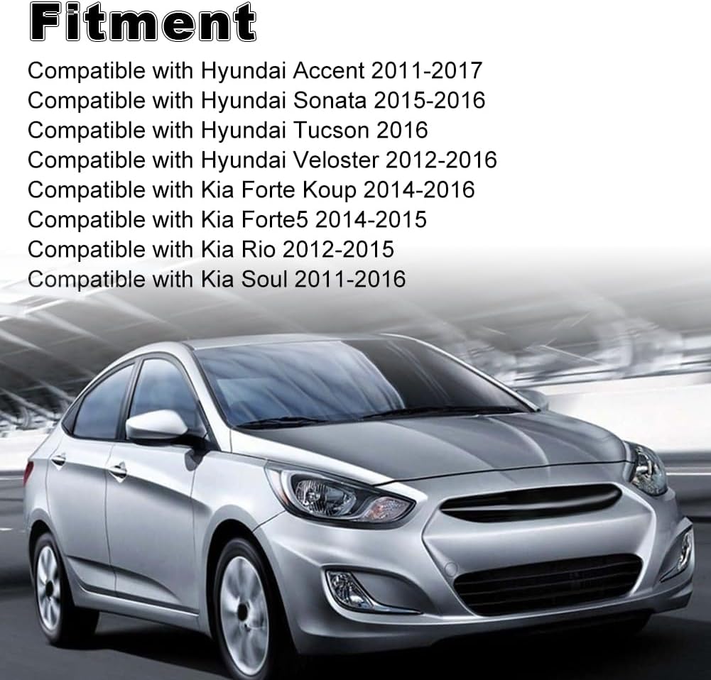 WMPHE 2 PCS Engine Variable Valve Timing VVT Solenoid Intake & Exhaust Replacement for 243552B700 TS1114 Compatible with Hyundai Accent Sonata Tucson Veloster Kia Forte Koup Forte5 Rio Soul 2011-2017