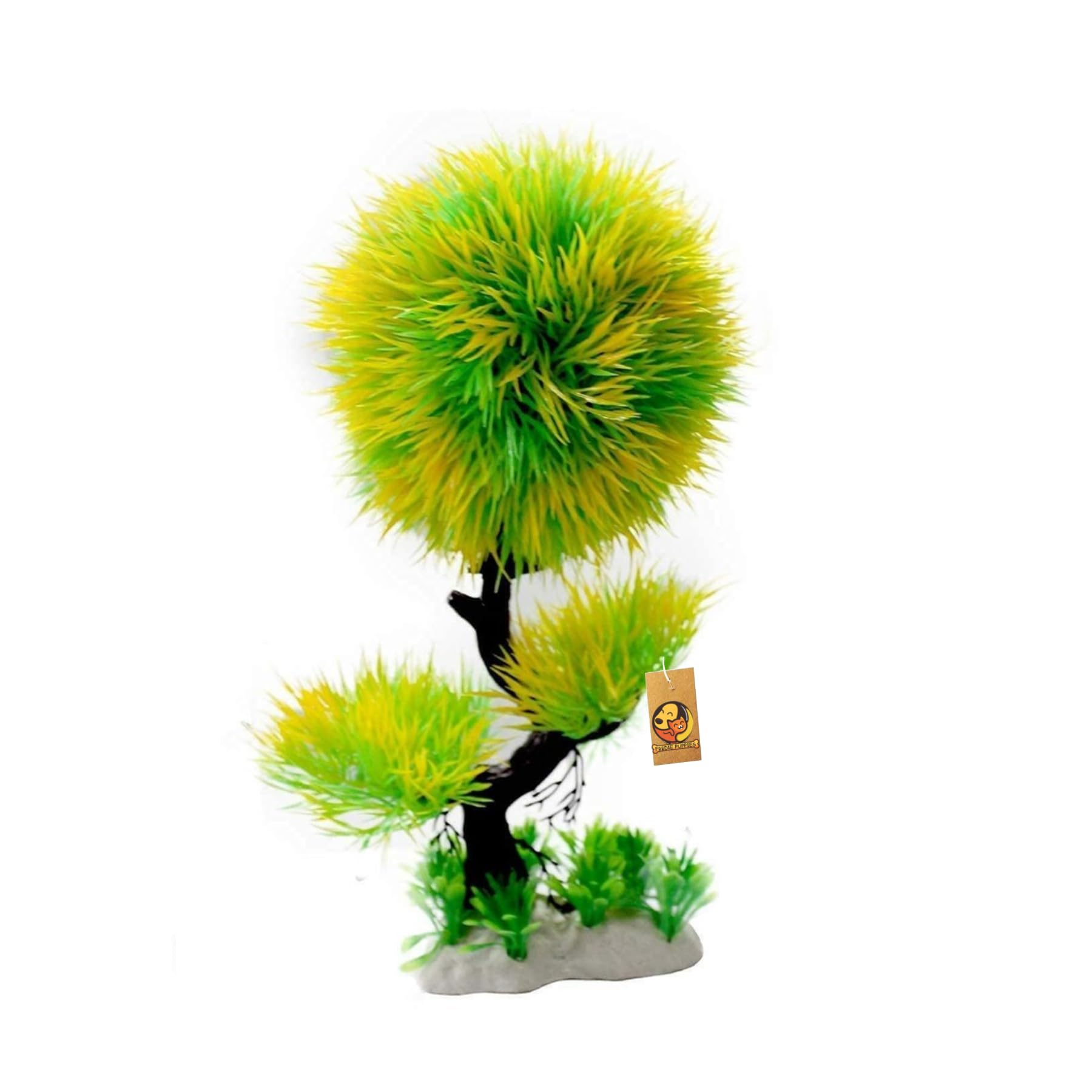 Foodie Puppies 10inch Aquarium Artificial Plastic Plant - (Bussy Tree) Resin Base Decor for Aquarium, Fish Tank, Suitable for Freshwater & Saltwater Decoration Plants (B07R181FN2) Amazon Price History, Amazon Price Tracker