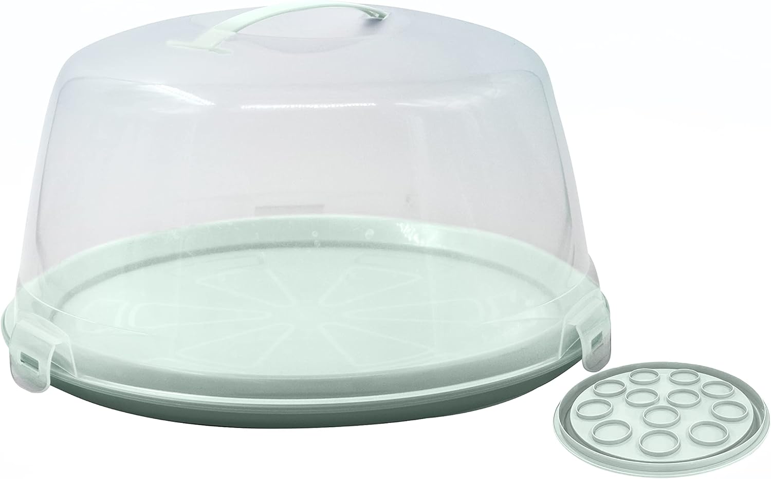 Top Shelf Elements LARGE Cake Carrier, 12 Cupcake Holder